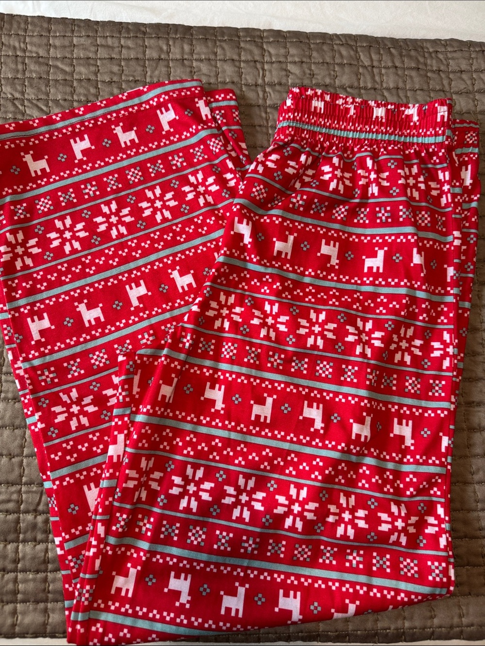 Cat & Jack Holiday Reindeer Pajama Bottoms 16 XL